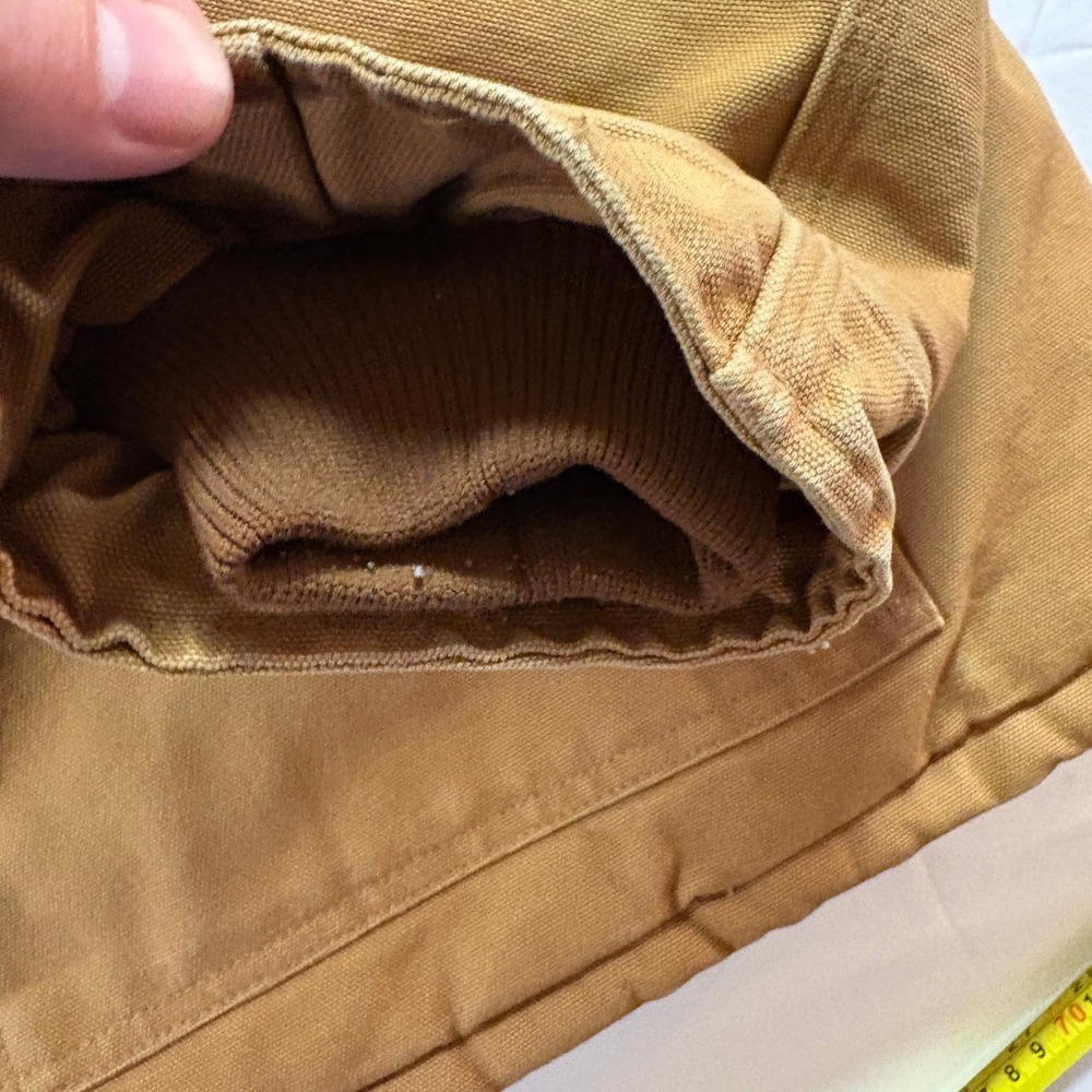 VTG Carhartt Workwear Jacket Brown Quilted Lined Corduroy Collar Men USA Size XL - Picture 5 of 15